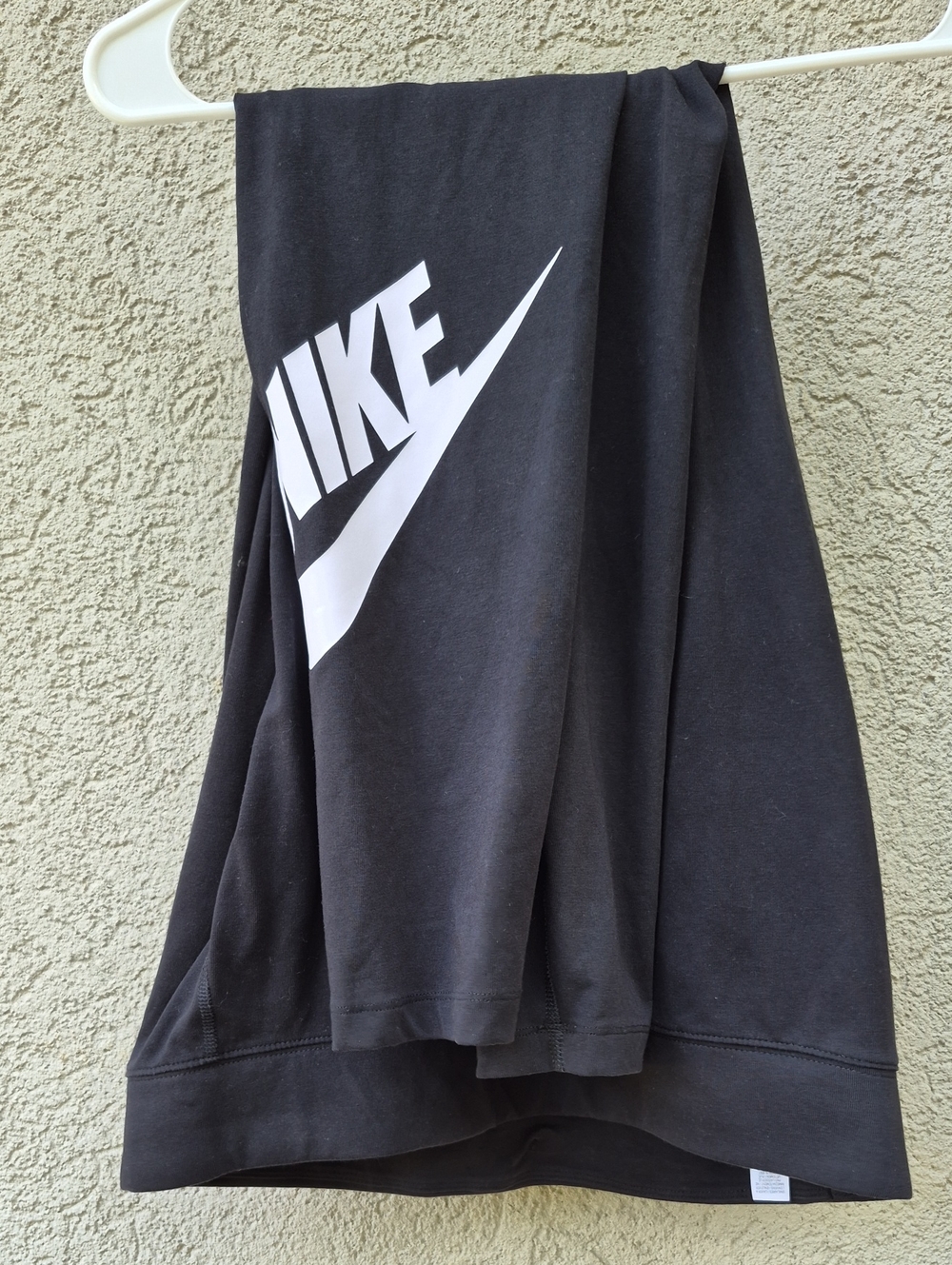 Nike Black Sweatpants with White Swoosh and NIKE Wordmark
